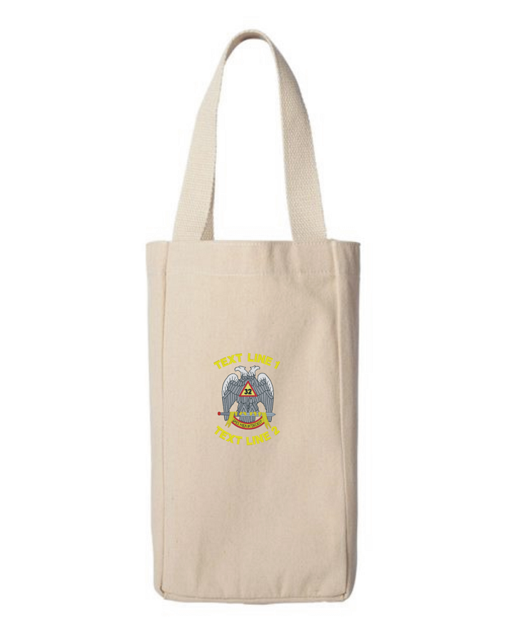 (image for) Scottish Rite Two Bottle Wine Tote